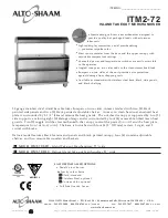 Alto-Shaam ITM2-72 Specification Sheet preview