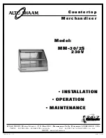 Alto-Shaam MM-30/2S Installation Operation & Maintenance preview