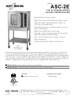 Alto-Shaam PLATINUM ASC-2E Specifications предпросмотр