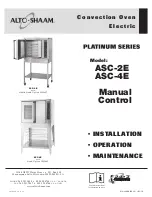 Preview for 1 page of Alto-Shaam PLATINUM Series Installation Operation & Maintenance