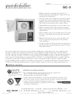 Alto-Shaam quickchiller QC-3 Specification Sheet preview