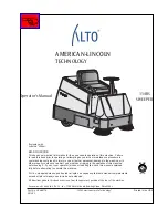 Alto 114RS SWEEPER Operator'S Manual предпросмотр