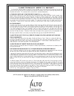 Preview for 62 page of Alto 748 L Operator'S Manual