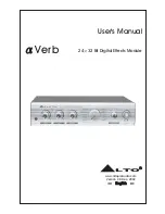 Alto a Verb User Manual preview