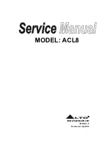 Preview for 1 page of Alto ACL8 Service Manual