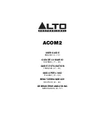 Alto Acom2 User Manual preview