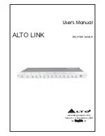 Предварительный просмотр 1 страницы Alto ALTO LINK User Manual