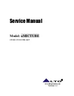 Предварительный просмотр 1 страницы Alto aMictube Service Manual