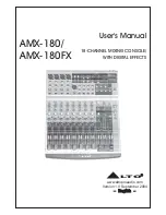 Предварительный просмотр 1 страницы Alto AMX-180 User Manual