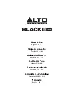 Preview for 1 page of Alto BLACK 15SUB User Manual