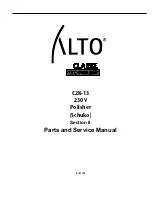 Alto C2K-13 Parts And Service Manual preview