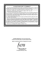 Preview for 20 page of Alto Carpetmaster 579 Operator'S Manual