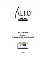 Alto Clarke Filtra-Pac Parts And Service Manual preview