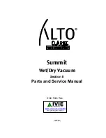 Предварительный просмотр 1 страницы Alto Clarke Summit Parts And Service Manual