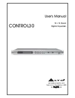 Preview for 1 page of Alto CONTROL30 User Manual