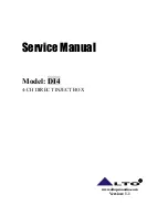 Preview for 1 page of Alto DI4 Service Manual