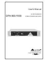 Предварительный просмотр 1 страницы Alto DPA 1500 User Manual