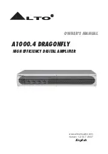 Alto DRAGONFLY A1000.4 Owner'S Manual предпросмотр