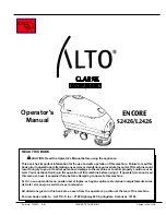 Alto ENCORE L2426 Operator'S Manual preview