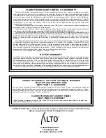 Preview for 60 page of Alto ENCORE L2426 Operator'S Manual