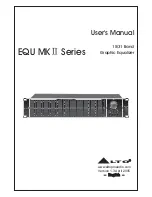 Alto EQU MK II Series User Manual предпросмотр