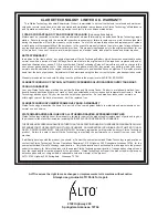 Preview for 72 page of Alto KLARKE SCRUBTEC R 571 Operator'S Manual