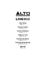 Preview for 1 page of Alto Live 802 User Manual