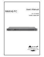 Preview for 1 page of Alto MAXI-Q PC User Manual