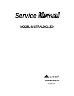 Alto MISTRAL 1500 Service Manual предпросмотр