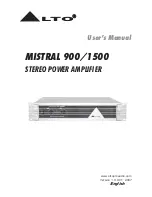 Alto MISTRAL 1500 User Manual предпросмотр