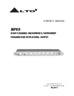 Alto MP8D Owner'S Manual preview