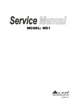 Preview for 1 page of Alto MS1 Service Manual