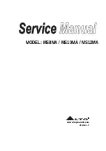 Preview for 1 page of Alto MS10MA Service Manual