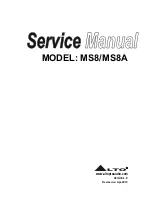 Предварительный просмотр 1 страницы Alto MS8 Service Manual