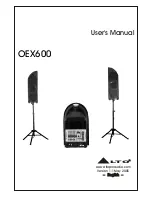 Preview for 1 page of Alto OEX600 User Manual