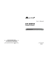 Alto PA MONITOR PROCESSOR User Manual preview