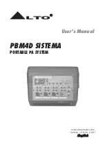 Предварительный просмотр 1 страницы Alto PBM4D User Manual