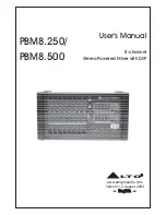 Alto PBM8.250 User Manual предпросмотр