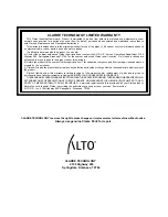 Preview for 12 page of Alto Sweeper PS-27 Operator'S Manual