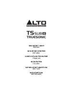 Alto TS SUB 12 TrueSonic Quick Start Manual preview