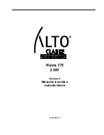 Предварительный просмотр 20 страницы Alto Vision 17E (Italian) Manuale Di Istruzioni