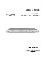 Alto X23SW User Manual preview