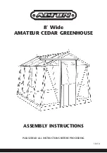 Alton Amateur 8'0" x 10'6" Assembly Instructions Manual preview