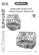 Alton Victorian Elmhurst Porch DW 9x12 Instruction Manual preview