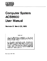 Preview for 1 page of Altos ACS8600 User Manual