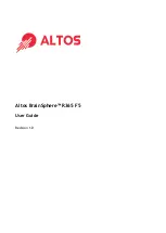 Altos Altos BrainSphere R365 F5 User Manual preview