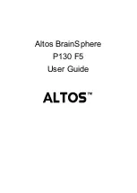 Altos BrainSphere P130 F5 User Manual preview