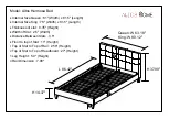 Altos Hermosa Bed Assembly Instructions предпросмотр