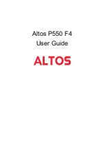 Altos P550 F4 User Manual preview