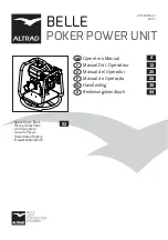 Altrad Belle POKER Honda GX120 Operator'S Manual preview